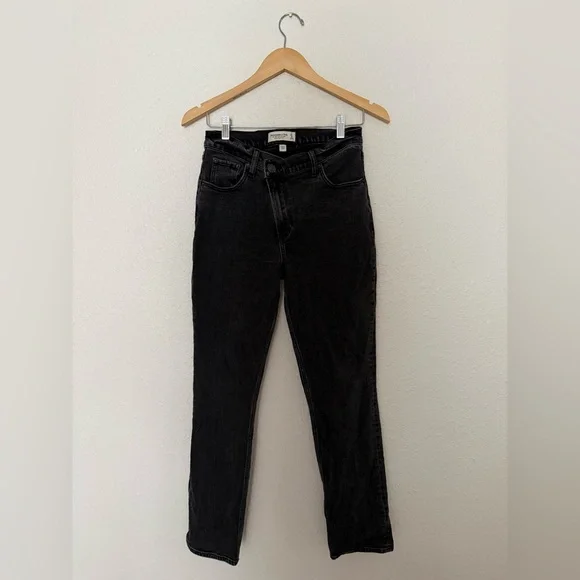 ABERCROMBIE The 90s Slim Straight Ultra High Rise Stretch Jeans Women’s Size 27 - Picture 3 of 9